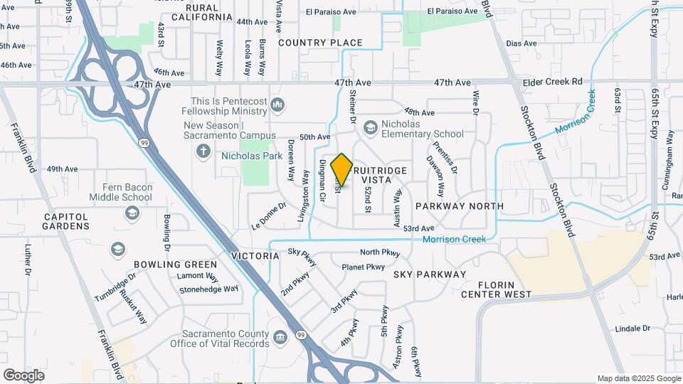 6709 50th St Map and Location Details