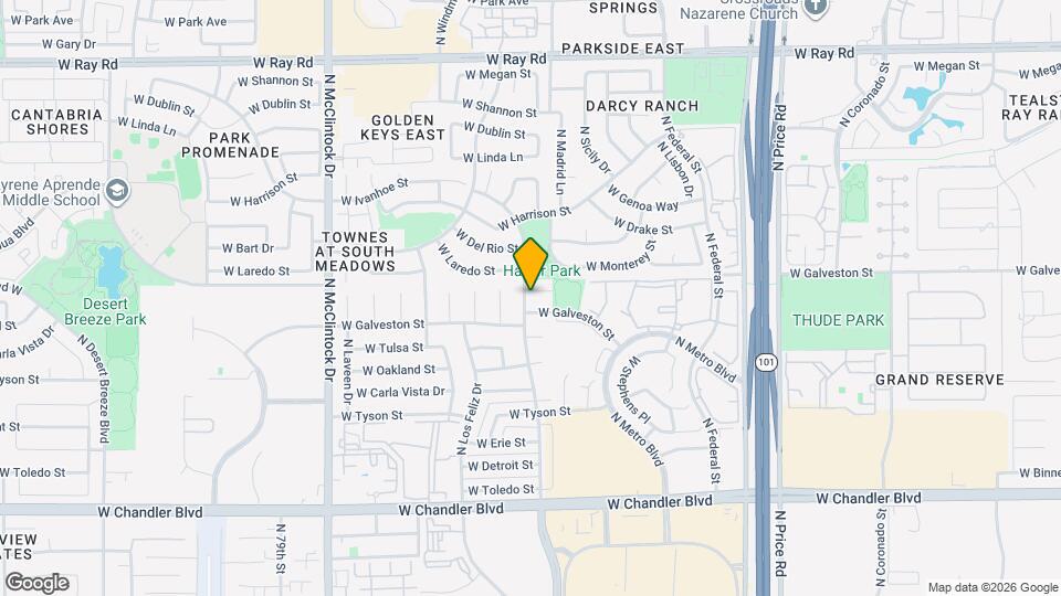 3439 W Peppertree Ln Map and Location Details