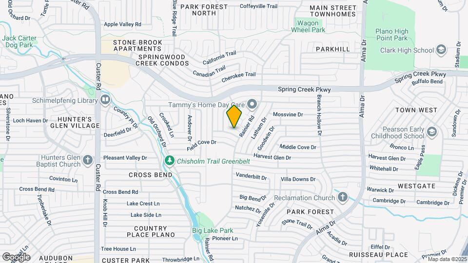 1505 Hayfield Dr Map and Location Details