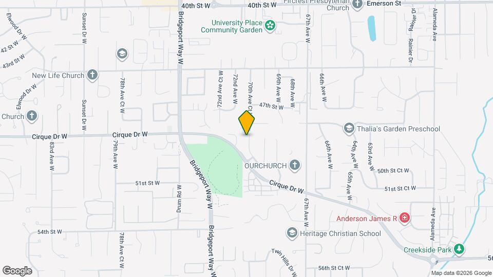 4810 70th Ave Ct W Map and Location Details