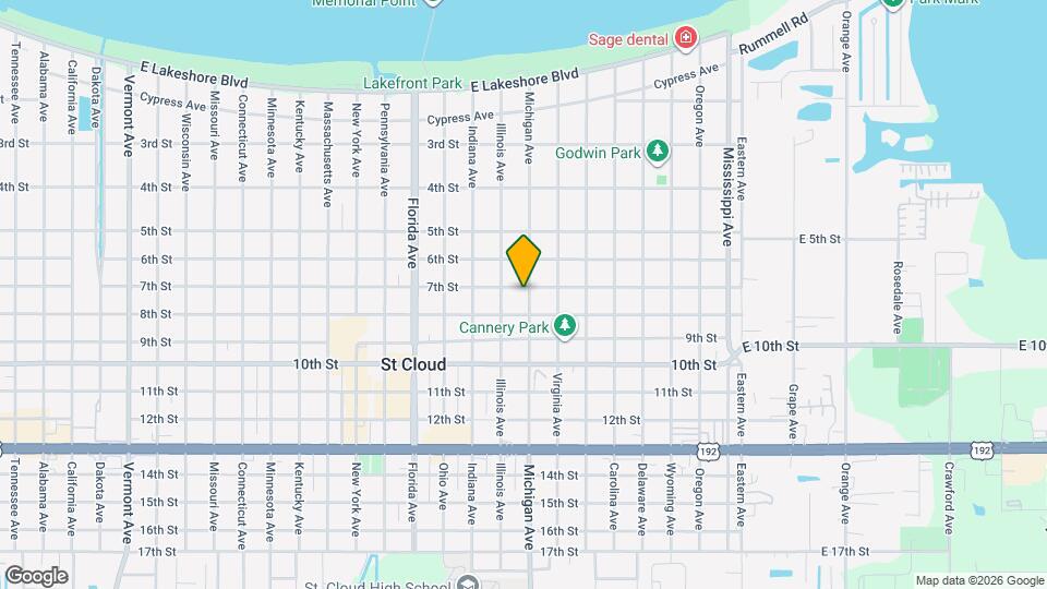 708 Michigan Ave Map and Location Details