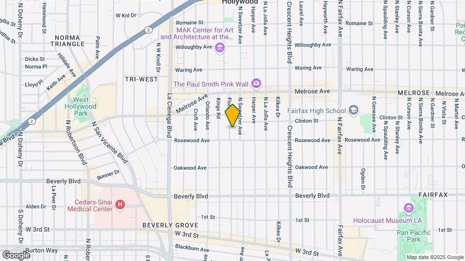522 N Flores St Mapa y Detalles de la Ubicación