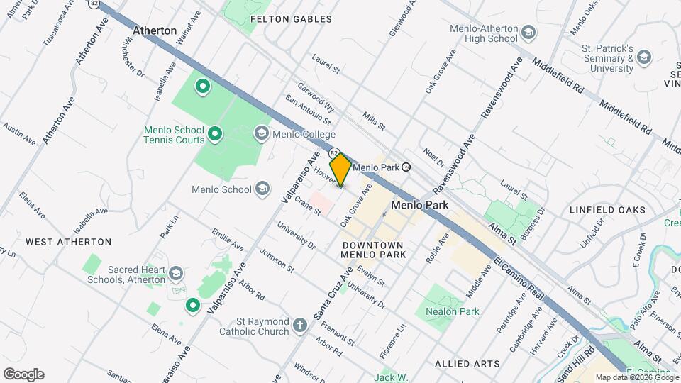 1249 Hoover St Map and Location Details