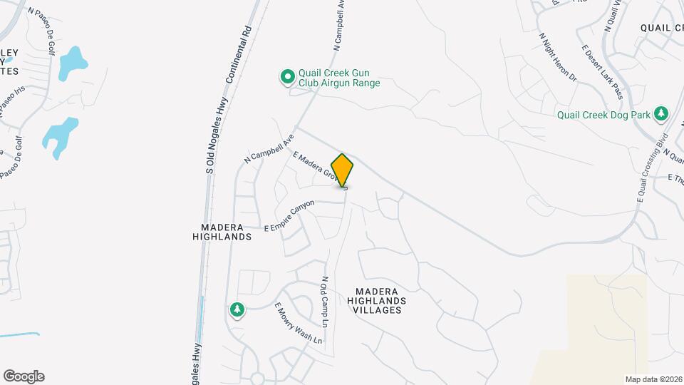 1176 E Madera Grove Ln Mapa y Detalles de la Ubicación