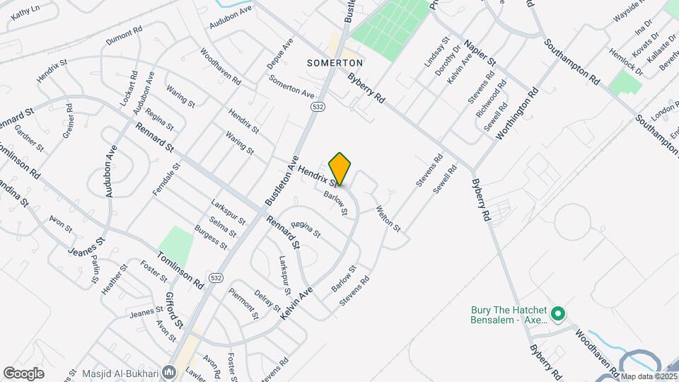 838 Hendrix St Map and Location Details