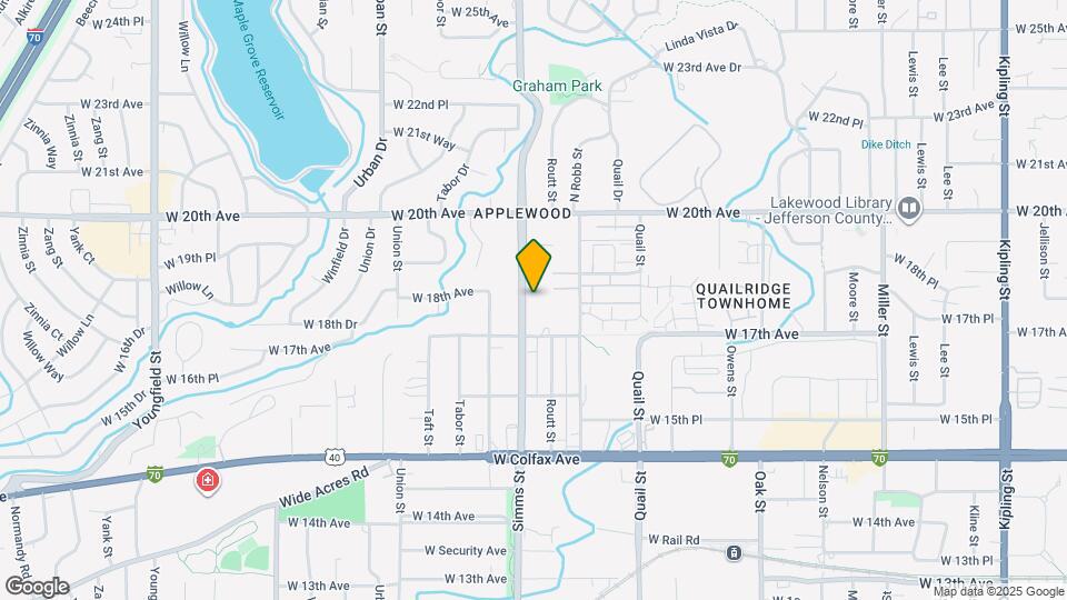 1804 Simms St Map and Location Details