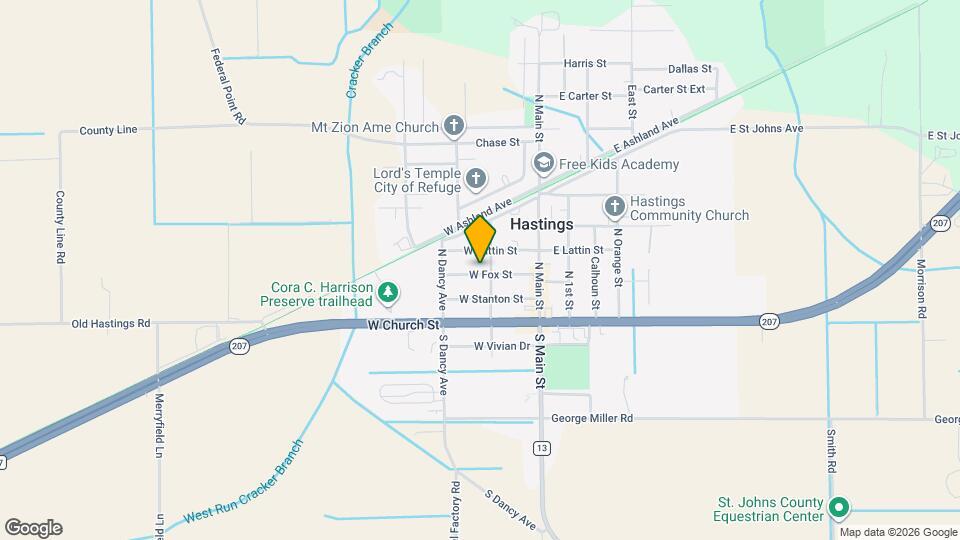 206 W Fox St Map and Location Details