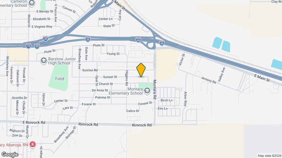 1844 Sunset St Map and Location Details