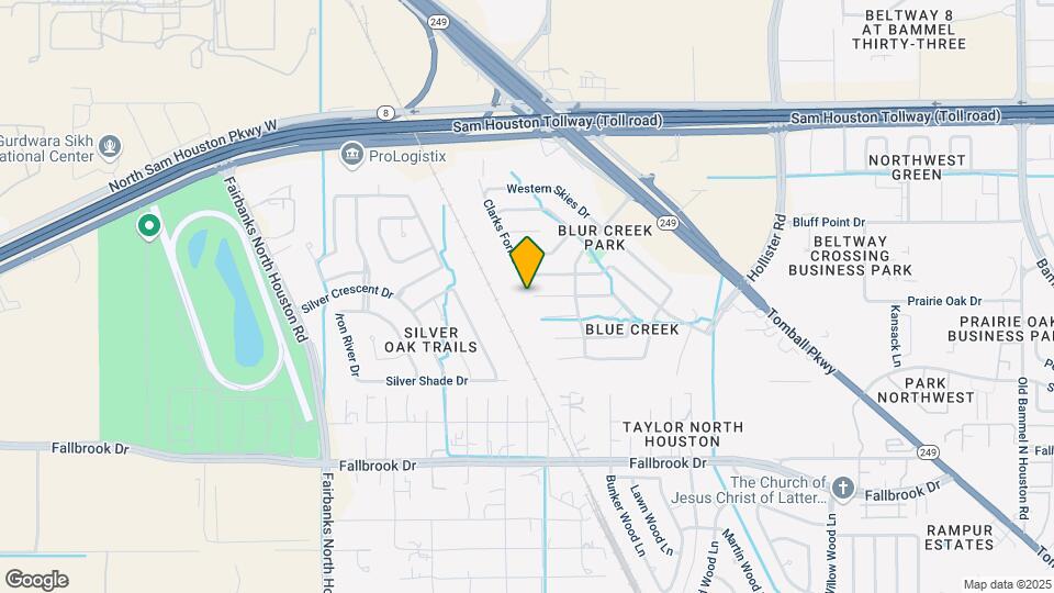 15522 Hensen Creek Dr Map and Location Details