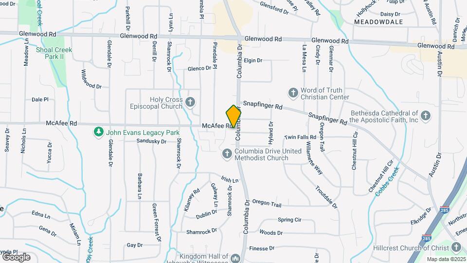 2016 Oak Park Ln Map and Location Details