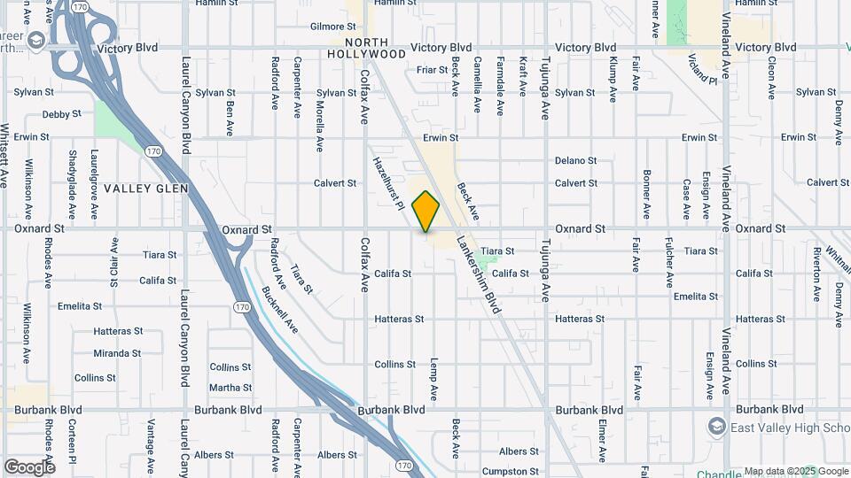 11610 Oxnard St Map and Location Details