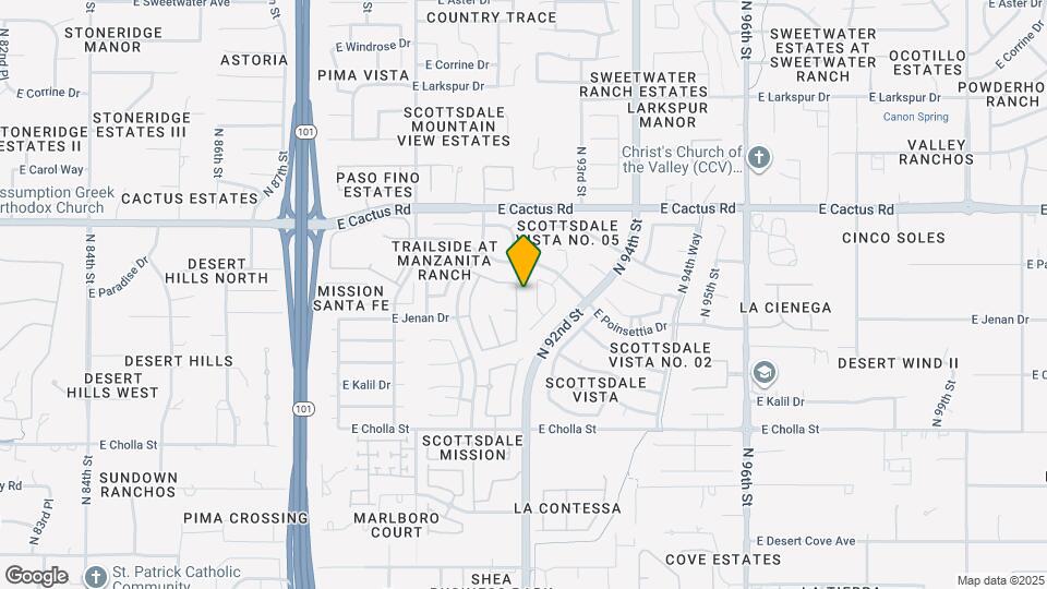 11843 N 91st Way Map and Location Details