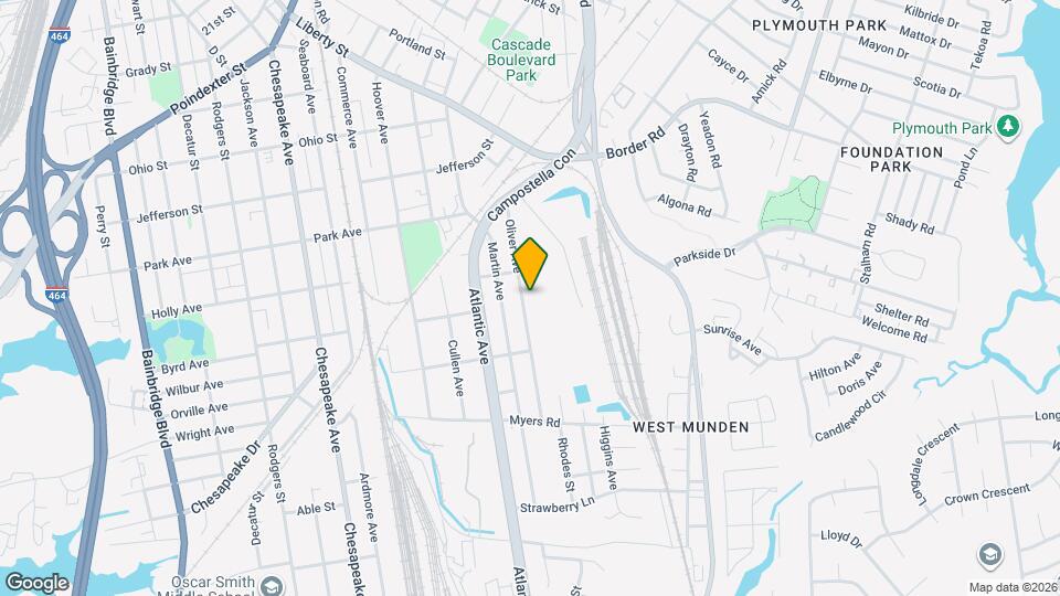 1466 Oliver Ave Map and Location Details