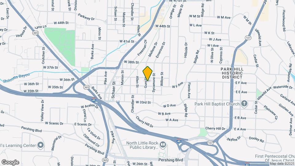 3502 Gum St Map and Location Details