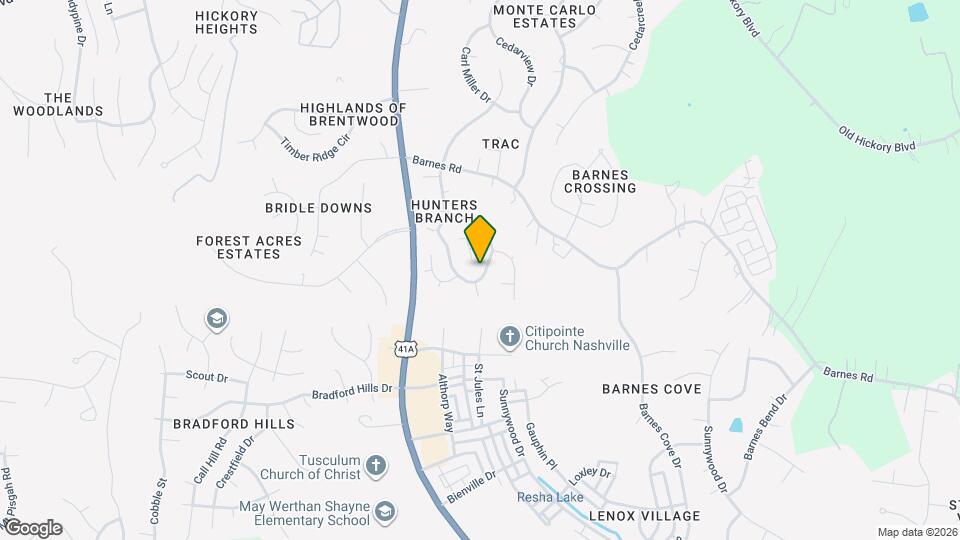 1505 Hunters Branch Rd Map and Location Details