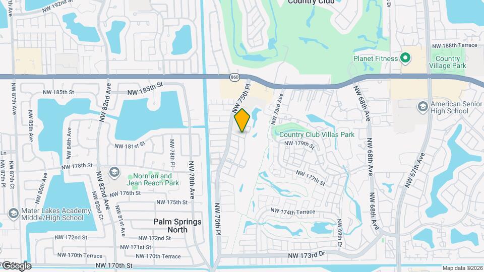 7449 NW 181st St Map and Location Details