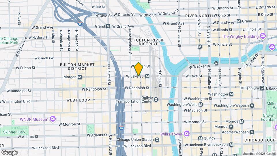 605 W Lake St Map and Location Details