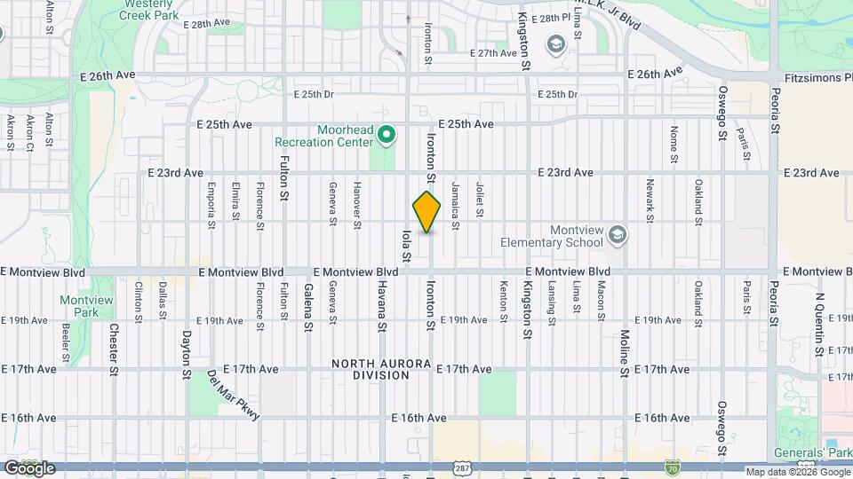 2041 Ironton St Map and Location Details