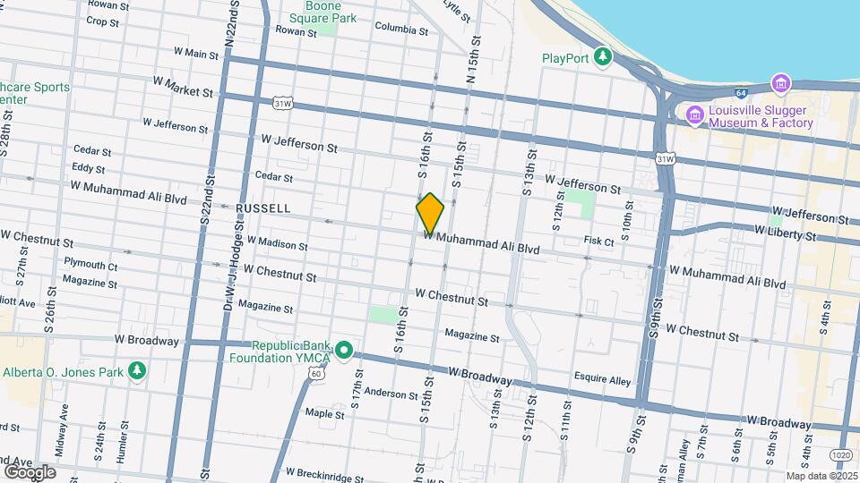 1516 W Muhammad Ali Blvd-Unit -UNIT 3 Map and Location Details
