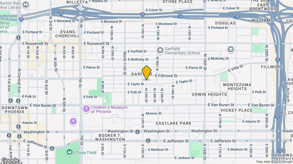 1212 E Taylor St Mapa y Detalles de la Ubicación