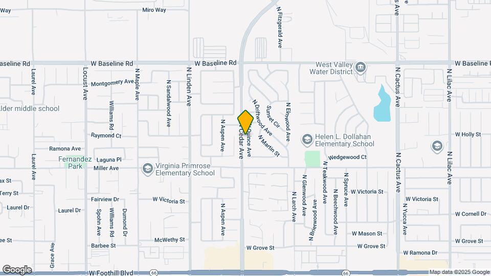 924 N Quince Ave Map and Location Details