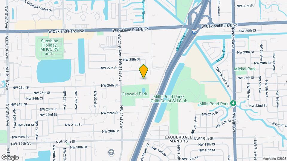 2613 NW 18th Terrace Map and Location Details