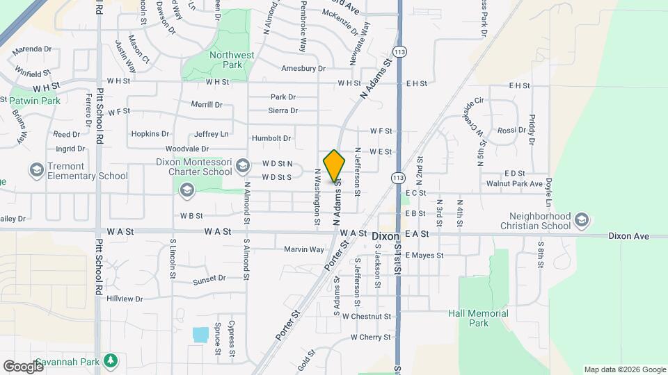 309 N Adams St Map and Location Details