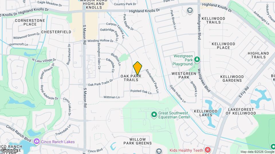 21534 Oak Park Trails Dr Map and Location Details