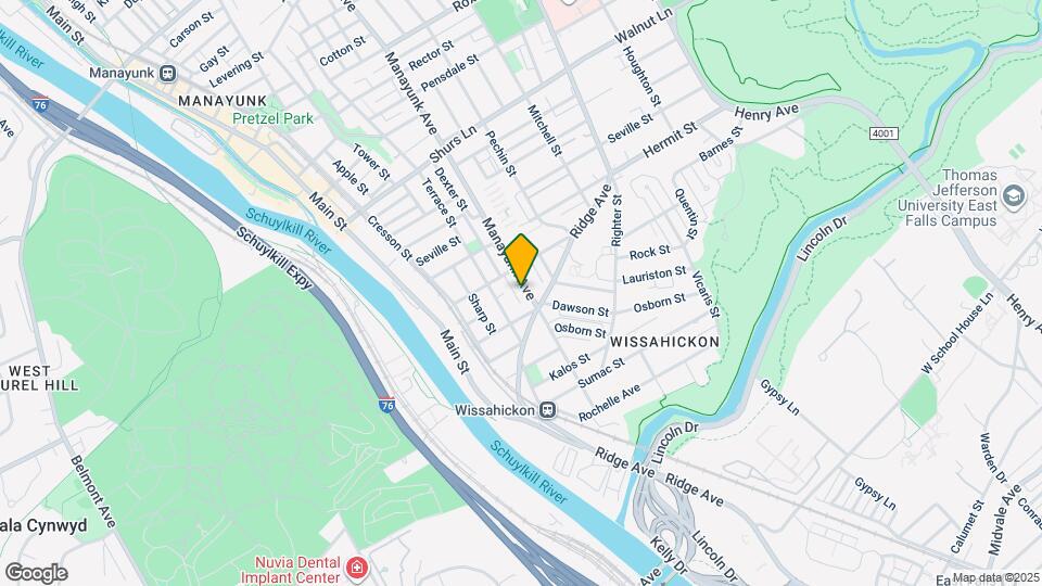 3822 Manayunk Ave Mapa y Detalles de la Ubicación