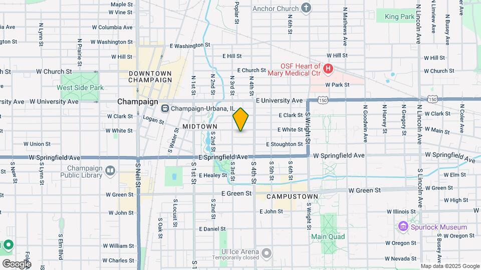 305 E White Mapa y Detalles de la Ubicación