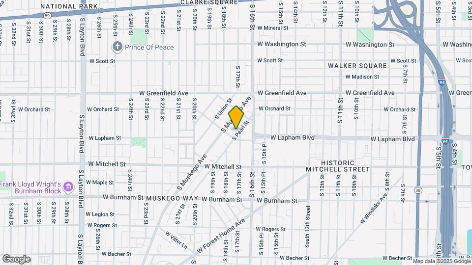 1587 S Pearl St Map and Location Details