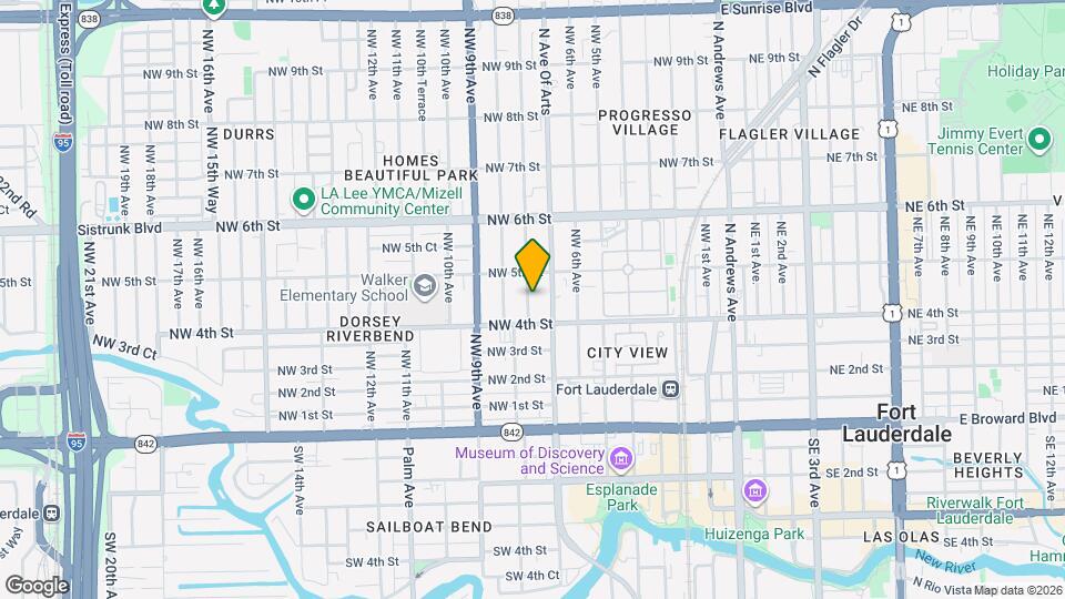 422 NW 7th Terrace Map and Location Details