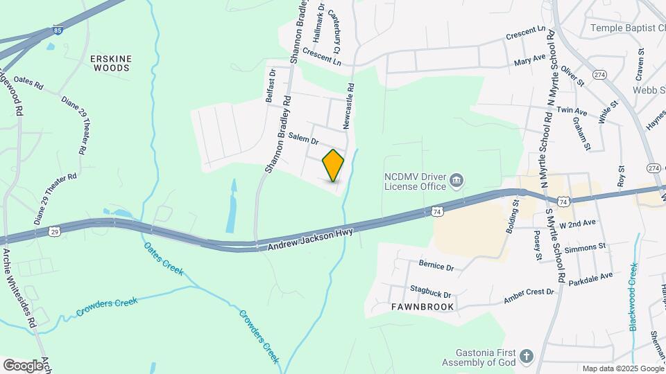 449 Newcastle Rd Map and Location Details