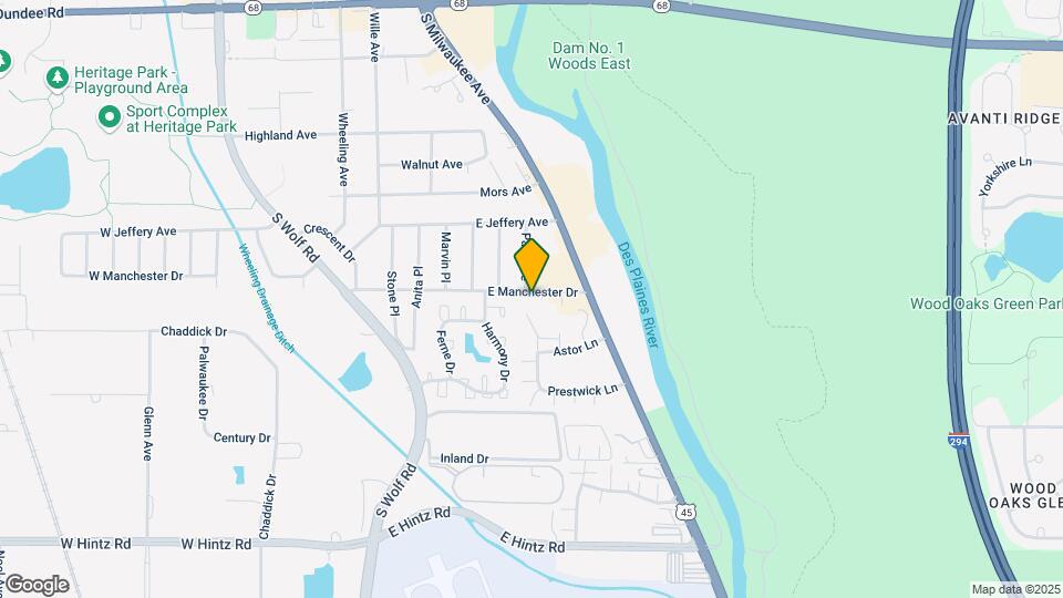 503 E Manchester Dr Map and Location Details