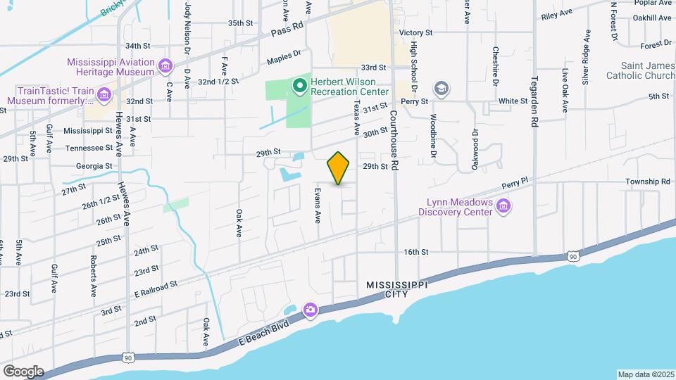 463 Oak Grove Ave Map and Location Details