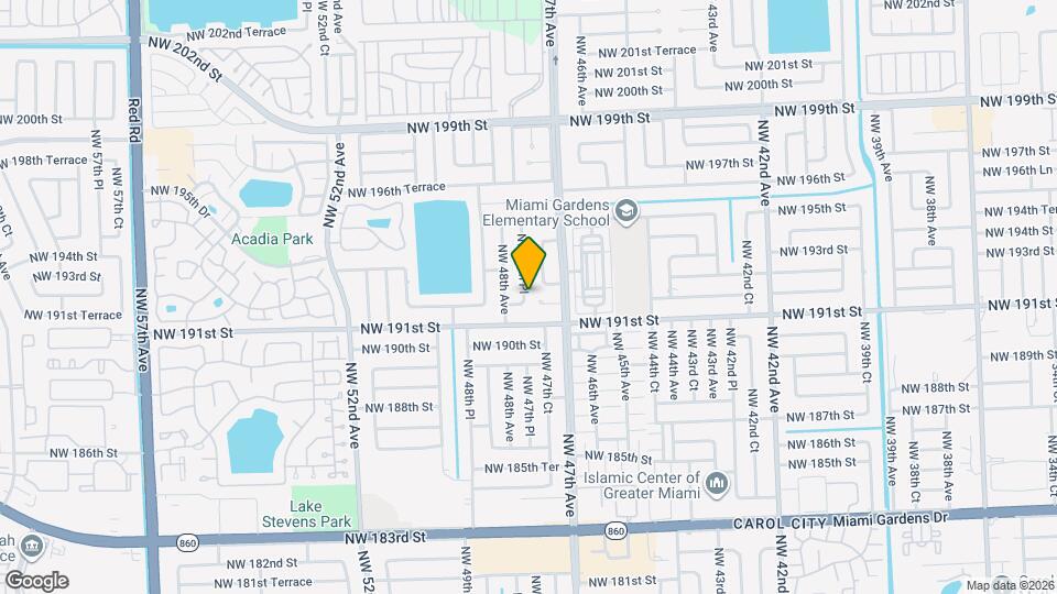 19205 NW 47th Pl Mapa y Detalles de la Ubicación