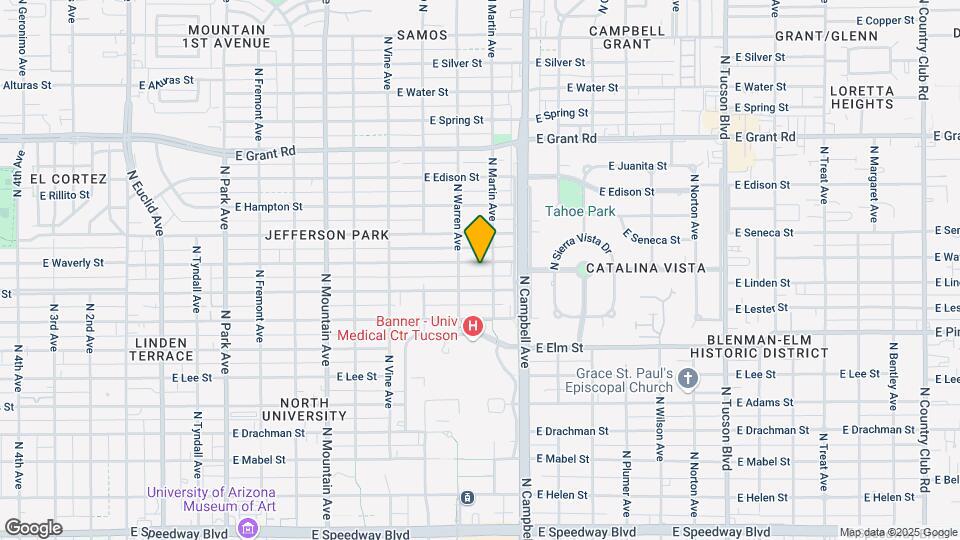 1728 E Waverly St Map and Location Details