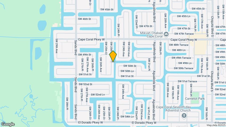 4925 SW 25th Pl Map and Location Details