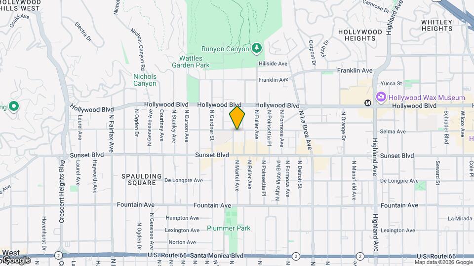 7370 Hawthorn Ave, Unit 105 Map and Location Details