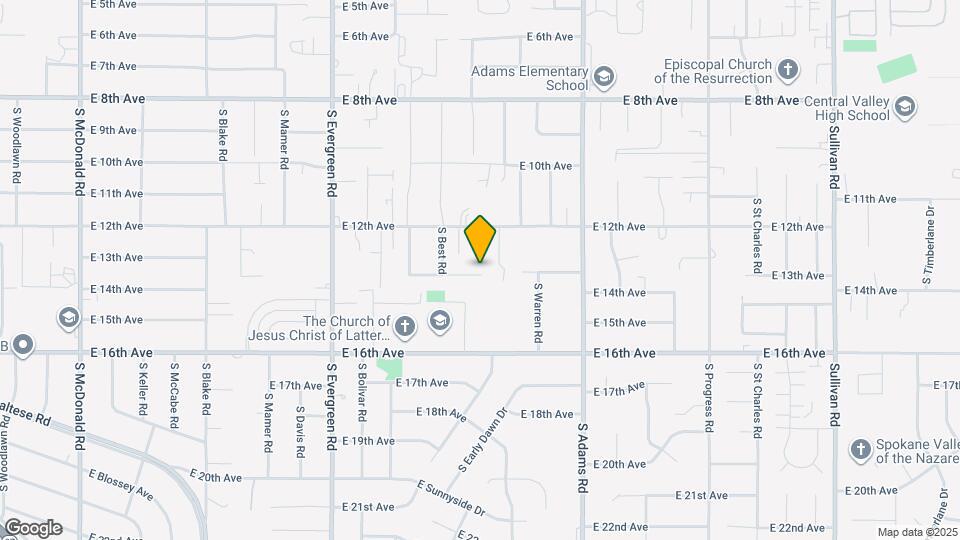 14321 E 13th Ave Map and Location Details