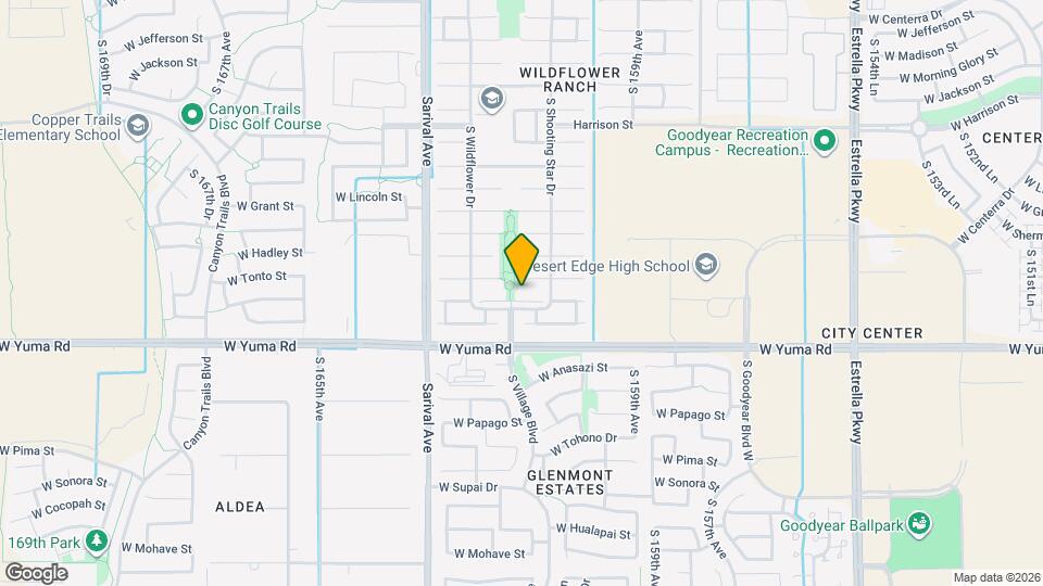 16136 W Desert Bloom St Map and Location Details