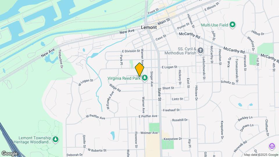 724 Warner Ave Map and Location Details