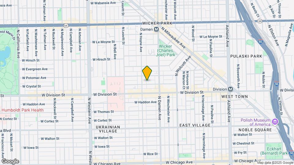 2042 W Crystal St Map and Location Details