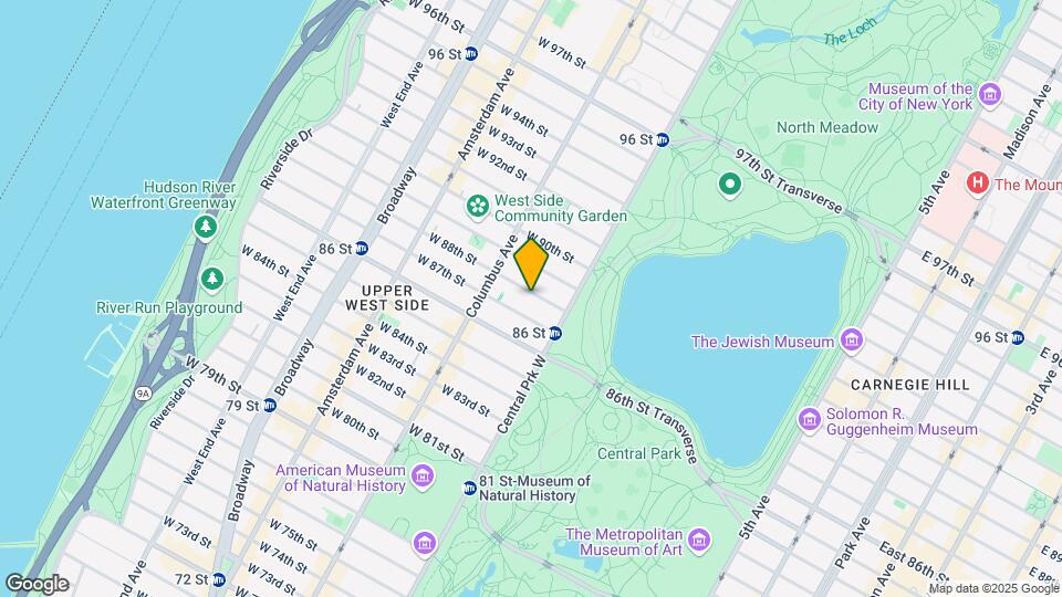 32 W 88th St Mapa y Detalles de la Ubicación