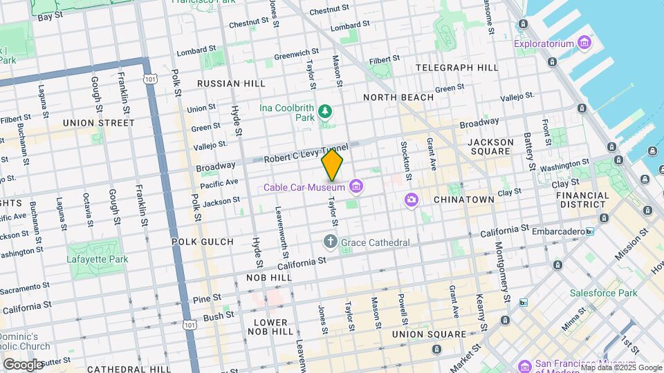 1362 Taylor St, Unit 1 Map and Location Details