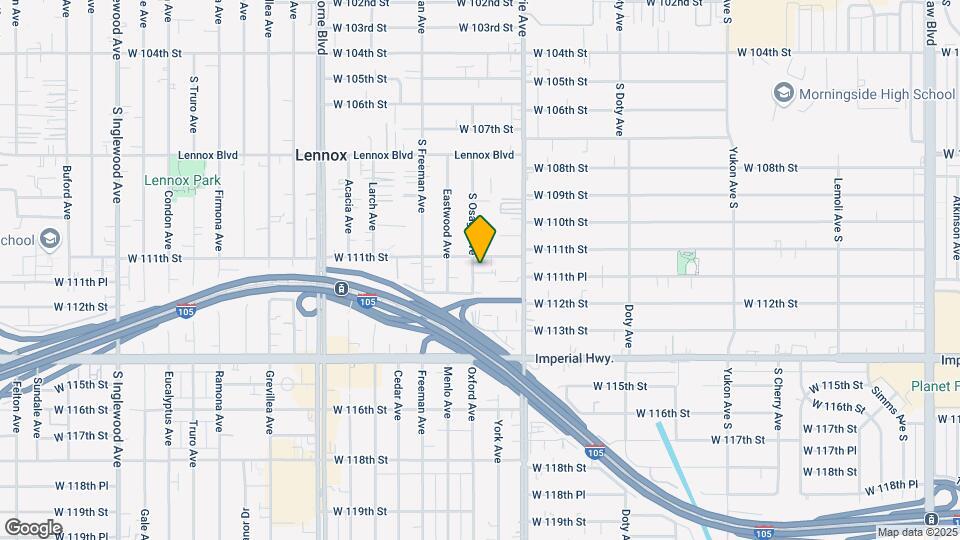 11118 S Osage Ave Map and Location Details