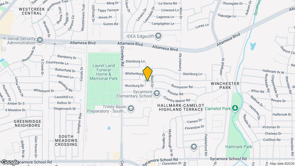 1717 Wurzburg Dr Map and Location Details