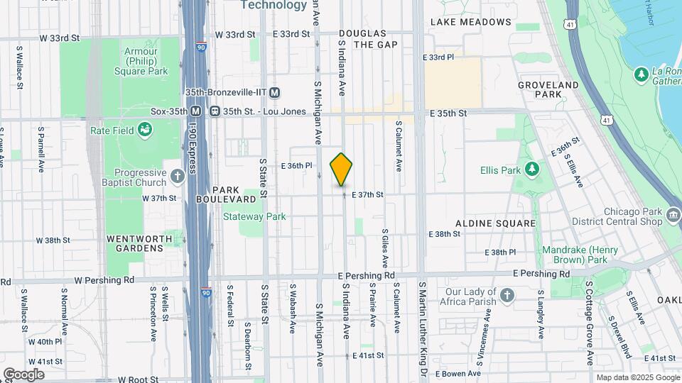 3672 S Indiana Ave Map and Location Details