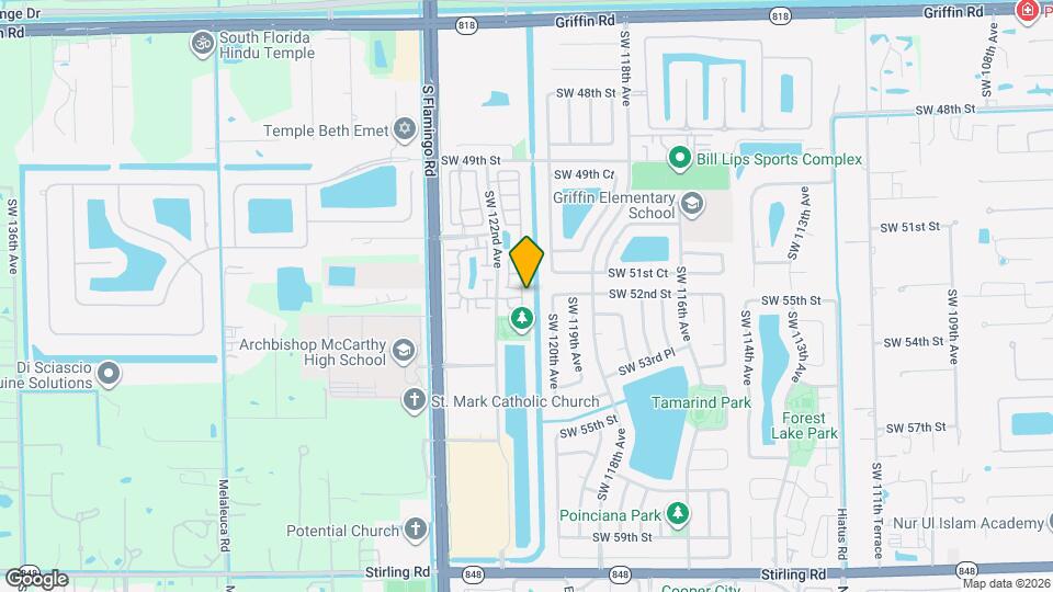 5240 SW 121st Ave Map and Location Details