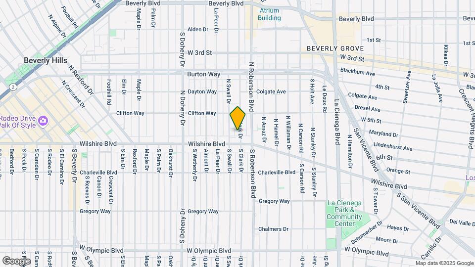 121 N Clark Dr Mapa y Detalles de la Ubicación